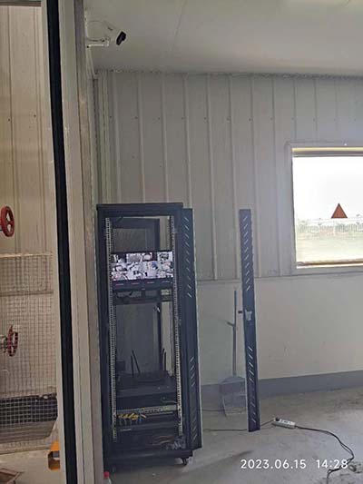 武漢武耀安全玻璃鄭州工廠監控安裝、網絡布線工程